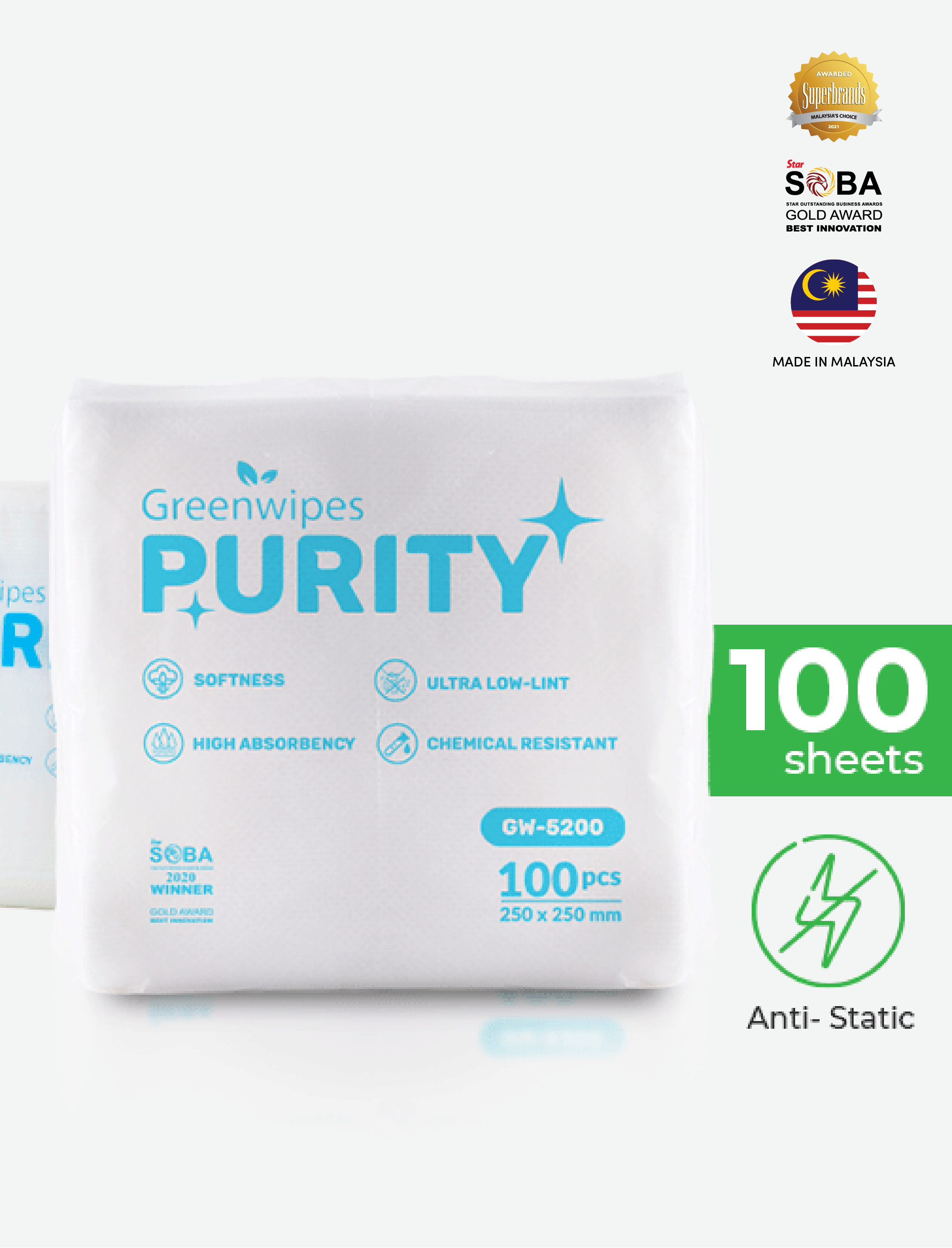 Greenwipes® GW-5200 Water Wipes - Image 3