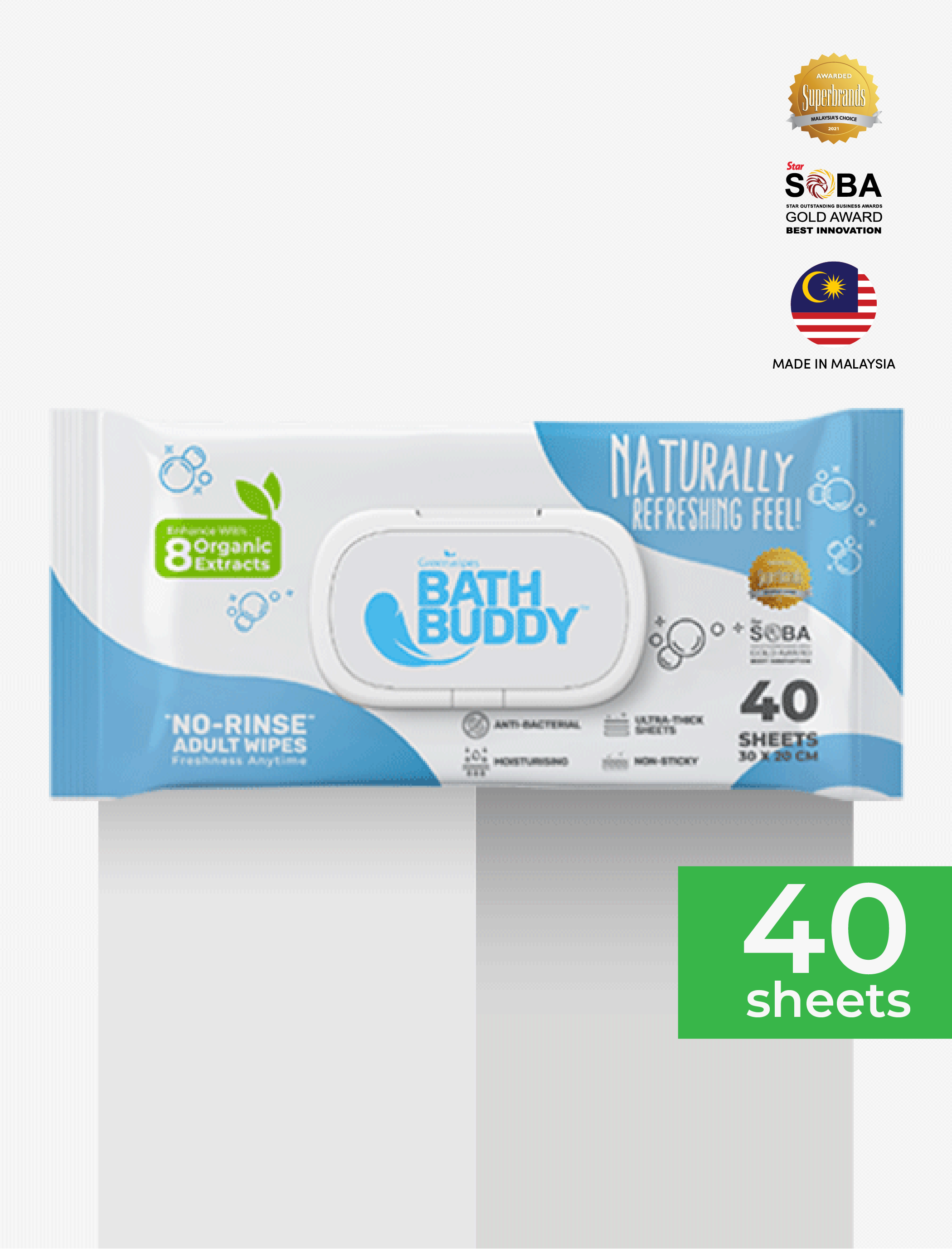 Greenwipes® BBBB-8135 Adult Body Wipes - Image 3