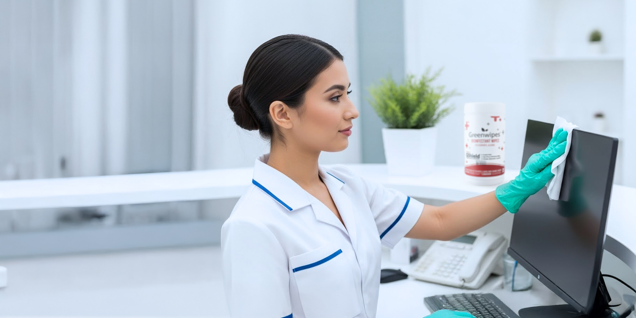 Professional cleaning wipes for healthcare and industrial use